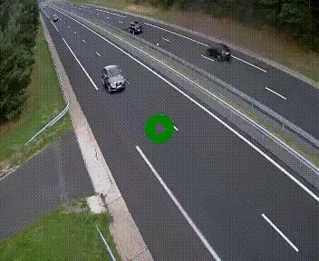 Caméra autoroute A75 à hauteur du col des Issartets en direction de Montpellier