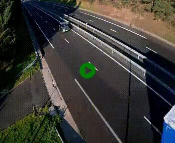 Caméra autoroute A75 à hauteur du col des Issartets en direction de Montpellier