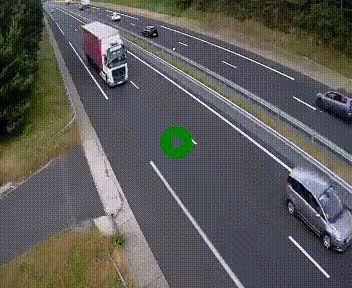 <h2>Caméra autoroute A75 à hauteur du col des Issartets en direction de Montpellier</h2>