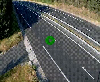 <h2>Caméra autoroute A75 à hauteur du col des Issartets en direction de Montpellier</h2>