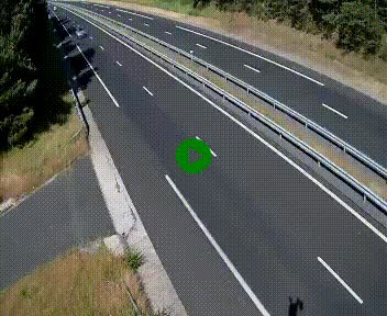<h2>Caméra autoroute A75 à hauteur du col des Issartets en direction de Montpellier</h2>