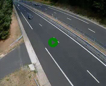 <h2>Caméra autoroute A75 à hauteur du col des Issartets en direction de Montpellier</h2>