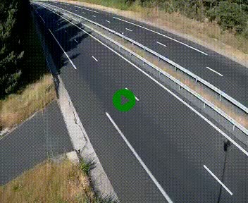 <h2>Caméra autoroute A75 à hauteur du col des Issartets en direction de Montpellier</h2>