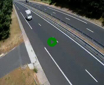 <h2>Caméra autoroute A75 à hauteur du col des Issartets en direction de Montpellier</h2>
