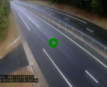 Caméra autoroute A75 à hauteur du col des Issartets en direction de Montpellier