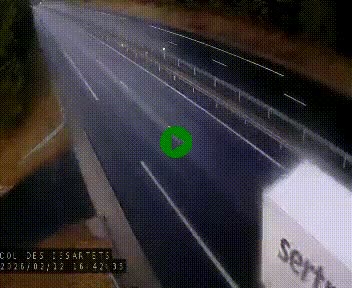 Caméra autoroute A75 à hauteur du col des Issartets en direction de Montpellier