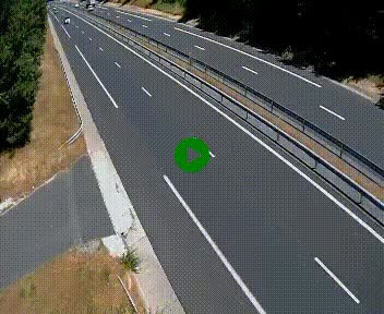 <h2>Caméra autoroute A75 à hauteur du col des Issartets en direction de Montpellier</h2>