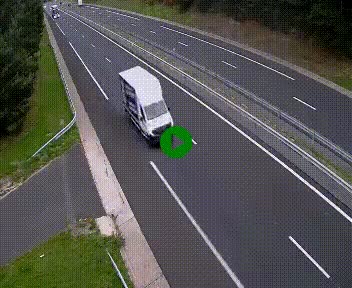 <h2>Caméra autoroute A75 à hauteur du col des Issartets en direction de Montpellier</h2>