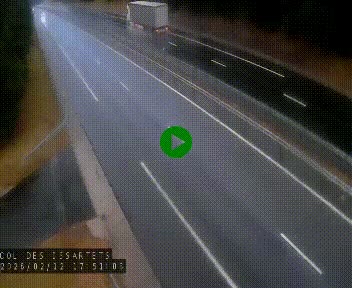 <h2>Caméra autoroute A75 à hauteur du col des Issartets en direction de Montpellier</h2>