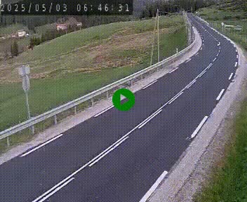 Webcam routière au niveau du col de la Chavade en Ardèche, sur la N102 à 1266 mètres d'altitude