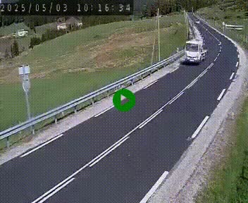Webcam routière au niveau du col de la Chavade en Ardèche, sur la N102 à 1266 mètres d'altitude