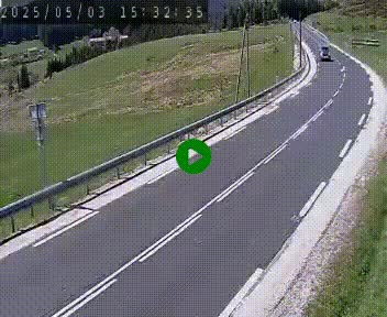 Webcam routière au niveau du col de la Chavade en Ardèche, sur la N102 à 1266 mètres d'altitude
