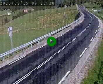 Webcam routière au niveau du col de la Chavade en Ardèche, sur la N102 à 1266 mètres d'altitude