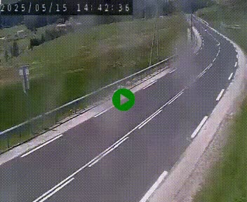 Webcam routière au niveau du col de la Chavade en Ardèche, sur la N102 à 1266 mètres d'altitude