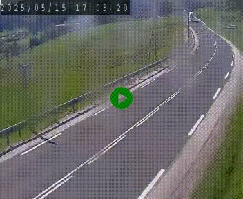 Webcam routière au niveau du col de la Chavade en Ardèche, sur la N102 à 1266 mètres d'altitude