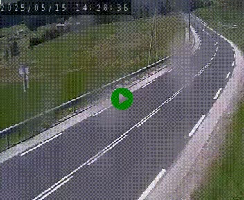 Webcam routière au niveau du col de la Chavade en Ardèche, sur la N102 à 1266 mètres d'altitude