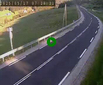 Webcam routière au niveau du col de la Chavade en Ardèche, sur la N102 à 1266 mètres d'altitude