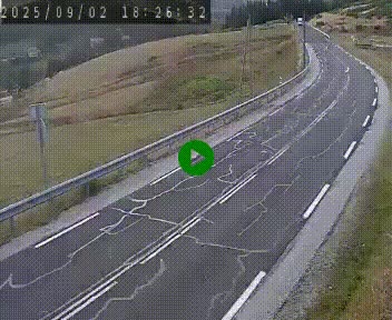 Webcam routière au niveau du col de la Chavade en Ardèche, sur la N102 à 1266 mètres d'altitude
