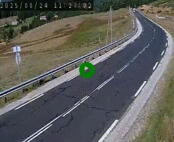 Webcam routière au niveau du col de la Chavade en Ardèche, sur la N102 à 1266 mètres d'altitude