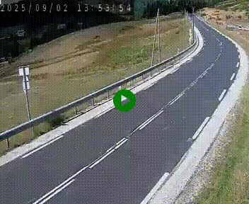 Webcam routière au niveau du col de la Chavade en Ardèche, sur la N102 à 1266 mètres d'altitude