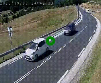 Webcam routière au niveau du col de la Chavade en Ardèche, sur la N102 à 1266 mètres d'altitude