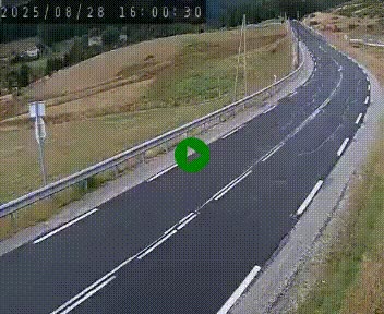 Webcam routière au niveau du col de la Chavade en Ardèche, sur la N102 à 1266 mètres d'altitude
