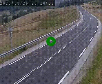 Webcam routière au niveau du col de la Chavade en Ardèche, sur la N102 à 1266 mètres d'altitude