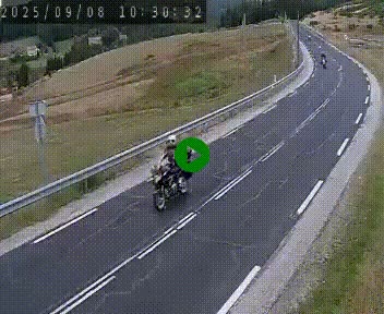 Webcam routière au niveau du col de la Chavade en Ardèche, sur la N102 à 1266 mètres d'altitude