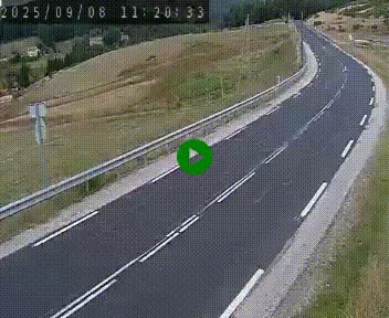 Webcam routière au niveau du col de la Chavade en Ardèche, sur la N102 à 1266 mètres d'altitude