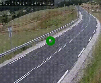 Webcam routière au niveau du col de la Chavade en Ardèche, sur la N102 à 1266 mètres d'altitude