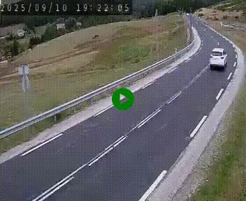 Webcam routière au niveau du col de la Chavade en Ardèche, sur la N102 à 1266 mètres d'altitude