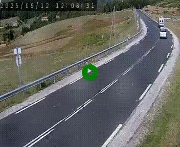 Webcam routière au niveau du col de la Chavade en Ardèche, sur la N102 à 1266 mètres d'altitude
