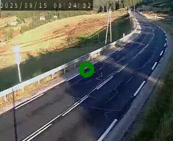 Webcam routière au niveau du col de la Chavade en Ardèche, sur la N102 à 1266 mètres d'altitude