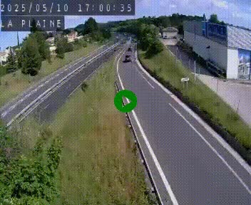 <h2>Caméra routière France - N109, Juvignac - La plaine, en direction de Clermont l'Hérault, à la sortie de Montpellier</h2>