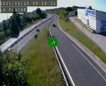 <h2>Caméra routière France - N109, Juvignac - La plaine, en direction de Clermont l'Hérault, à la sortie de Montpellier</h2>