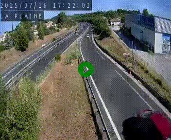 Caméra routière France - N109, Juvignac - La plaine, en direction de Clermont l'Hérault, à la sortie de Montpellier
