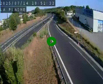 Caméra routière France - N109, Juvignac - La plaine, en direction de Clermont l'Hérault, à la sortie de Montpellier
