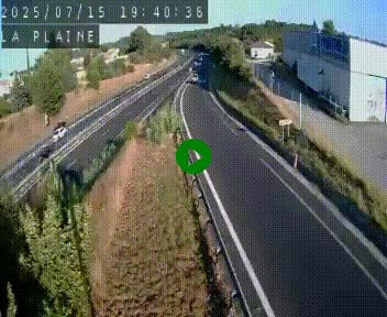 Caméra routière France - N109, Juvignac - La plaine, en direction de Clermont l'Hérault, à la sortie de Montpellier