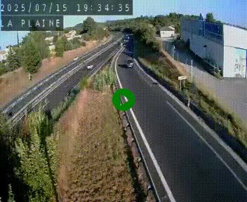 Caméra routière France - N109, Juvignac - La plaine, en direction de Clermont l'Hérault, à la sortie de Montpellier