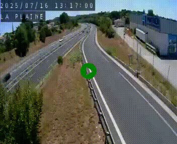 Caméra routière France - N109, Juvignac - La plaine, en direction de Clermont l'Hérault, à la sortie de Montpellier