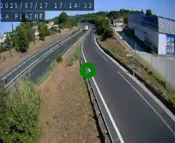 Caméra routière France - N109, Juvignac - La plaine, en direction de Clermont l'Hérault, à la sortie de Montpellier