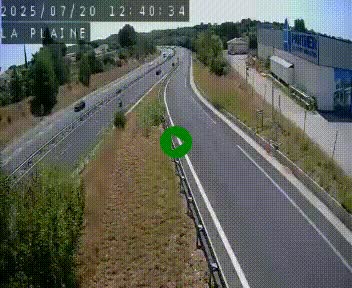 Caméra routière France - N109, Juvignac - La plaine, en direction de Clermont l'Hérault, à la sortie de Montpellier