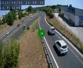 Caméra routière France - N109, Juvignac - La plaine, en direction de Clermont l'Hérault, à la sortie de Montpellier