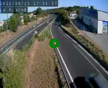 Caméra routière France - N109, Juvignac - La plaine, en direction de Clermont l'Hérault, à la sortie de Montpellier