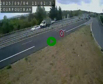 <h2>Caméra routière France - N109, Courpouiran - La plaine, en direction de Clermont l'Hérault, à la sortie de Montpellier</h2>