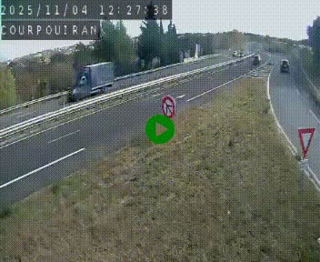 <h2>Caméra routière France - N109, Courpouiran - La plaine, en direction de Clermont l'Hérault, à la sortie de Montpellier</h2>