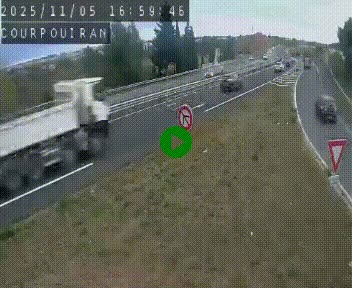 <h2>Caméra routière France - N109, Courpouiran - La plaine, en direction de Clermont l'Hérault, à la sortie de Montpellier</h2>