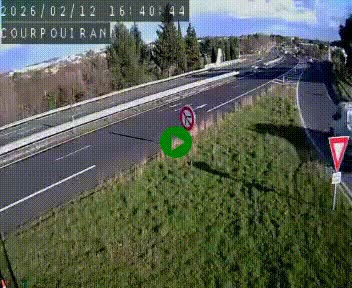 <h2>Caméra routière France - N109, Courpouiran - La plaine, en direction de Clermont l'Hérault, à la sortie de Montpellier</h2>