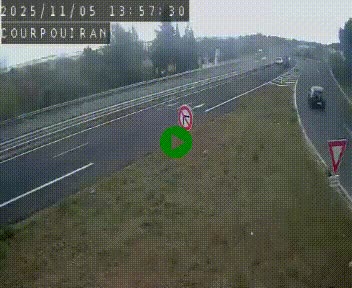 <h2>Caméra routière France - N109, Courpouiran - La plaine, en direction de Clermont l'Hérault, à la sortie de Montpellier</h2>