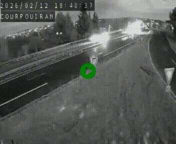 Caméra routière France - N109, Courpouiran - La plaine, en direction de Clermont l'Hérault, à la sortie de Montpellier